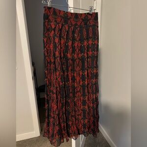 Alice + Olivia battik patterned maxi skirt size 6